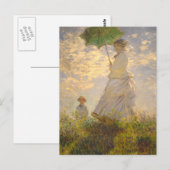Claude Monet // La Promenade // Umbrella Briefkaart (Voorkant / Achterkant)