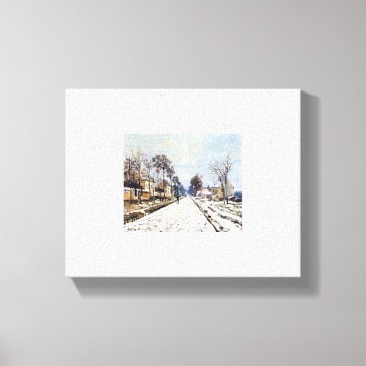 Claude Monet La route de Versailles à Louvecienne Canvas Afdruk (Voorkant)