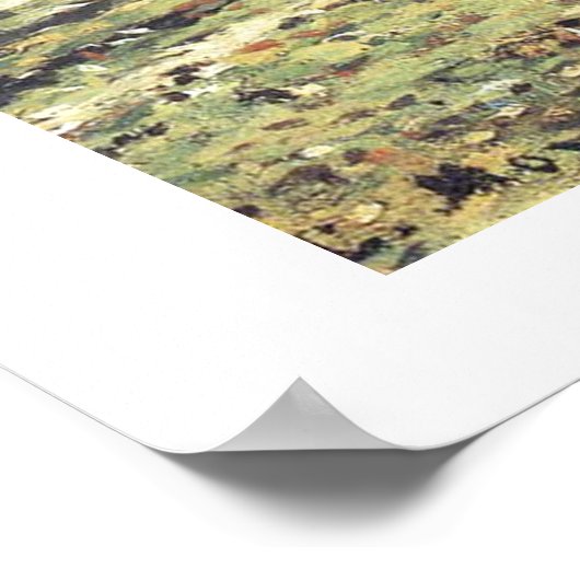 Claude Monet - La Route du Bas-Breau Poster (Hoek)