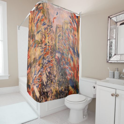 Claude Monet – La rue Montorgueil à Paris Douchegordijn (In situ)