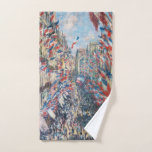 Claude Monet - La Rue Montorgueil - Parijs Bad Handdoek<br><div class="desc">La Rue Montorgueil a Paris fete du 30 juin 1878. Door Claude Monet in 1878.</div>