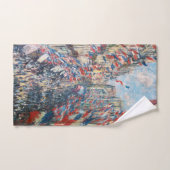 Claude Monet - La Rue Montorgueil - Parijs Bad Handdoek (Handdoek)