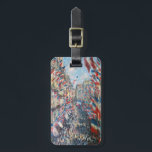 Claude Monet - La Rue Montorgueil - Parijs Bagagelabel<br><div class="desc">La Rue Montorgueil a Paris fete du 30 juin 1878. Door Claude Monet in 1878.</div>