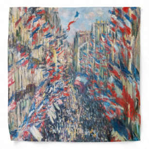 Claude Monet - La Rue Montorgueil - Parijs Bandana