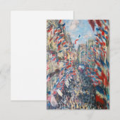 Claude Monet - La Rue Montorgueil - Parijs Bedankkaart (Voorkant / Achterkant)
