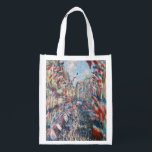Claude Monet - La Rue Montorgueil - Parijs Boodschappentas<br><div class="desc">La Rue Montorgueil à Paris fete du 30 juin 1878. Door Claude Monet in 1878.</div>