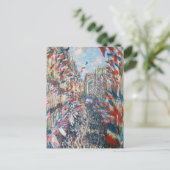 Claude Monet - La Rue Montorgueil - Parijs Briefkaart (Staand voorkant)