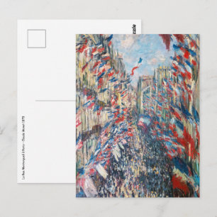 Claude Monet - La Rue Montorgueil - Parijs Briefkaart