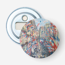 Claude Monet - La Rue Montorgueil - Parijs Button Flesopener