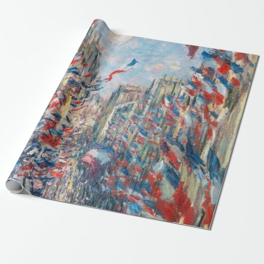 Claude Monet - La Rue Montorgueil - Parijs Cadeaupapier (Uitgerold)