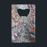 Claude Monet - La Rue Montorgueil - Parijs Creditkaart Flessenopener<br><div class="desc">La Rue Montorgueil à Paris fete du 30 juin 1878. Door Claude Monet in 1878.</div>