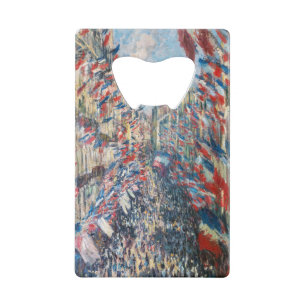 Claude Monet - La Rue Montorgueil - Parijs Creditkaart Flessenopener