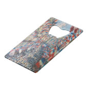 Claude Monet - La Rue Montorgueil - Parijs Creditkaart Flessenopener (Achterkant Gekanteld)