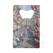 Claude Monet - La Rue Montorgueil - Parijs Creditkaart Flessenopener (Achterkant)