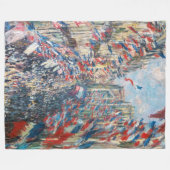 Claude Monet - La Rue Montorgueil - Parijs Fleece Deken (Voorkant (Horizontaal))