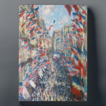 Claude Monet - La Rue Montorgueil - Parijs Fotoplaat<br><div class="desc">La Rue Montorgueil à Paris fete du 30 juin 1878. Door Claude Monet in 1878.</div>