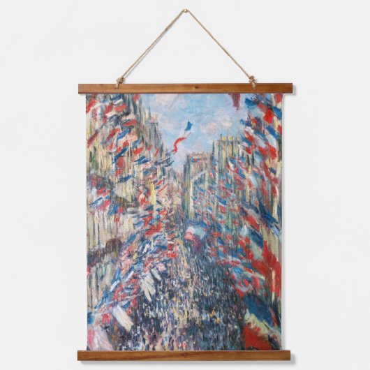 Claude Monet - La Rue Montorgueil - Parijs Hangend Wandkleed (Voorkant)