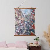 Claude Monet - La Rue Montorgueil - Parijs Hangend Wandkleed (Slaapkamer)