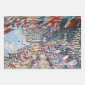 Claude Monet - La Rue Montorgueil - Parijs Inpakpapier Vel (Voorkant 2)