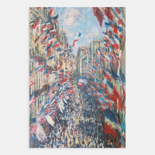 Claude Monet - La Rue Montorgueil - Parijs Inpakpapier Vel