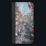 Claude Monet - La Rue Montorgueil - Parijs iPhone 8/7 Portemonnee Hoesje<br><div class="desc">La Rue Montorgueil à Paris fete du 30 juin 1878. Door Claude Monet in 1878.</div>