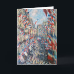 Claude Monet - La Rue Montorgueil - Parijs Kaart<br><div class="desc">La Rue Montorgueil in Parijs feest van 30 juni 1878. Door Claude Monet in 1878.</div>