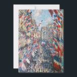 Claude Monet - La Rue Montorgueil - Parijs Kaart<br><div class="desc">La Rue Montorgueil a Paris fete du 30 juin 1878. Door Claude Monet in 1878.</div>