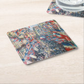 Claude Monet - La Rue Montorgueil - Parijs Kartonnen Onderzetters (Schuin)