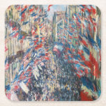 Claude Monet - La Rue Montorgueil - Parijs Kartonnen Onderzetters<br><div class="desc">La Rue Montorgueil à Paris fete du 30 juin 1878. Door Claude Monet in 1878.</div>