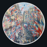 Claude Monet - La Rue Montorgueil - Parijs Keramische Knop<br><div class="desc">La Rue Montorgueil à Paris fete du 30 juin 1878. Door Claude Monet in 1878.</div>