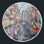 Claude Monet - La Rue Montorgueil - Parijs Keramische Knop<br><div class="desc">La Rue Montorgueil à Paris fete du 30 juin 1878. Door Claude Monet in 1878.</div>