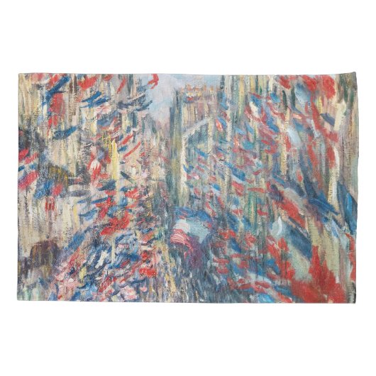 Claude Monet - La Rue Montorgueil - Parijs Kussensloop (Achterkant)