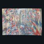 Claude Monet - La Rue Montorgueil - Parijs Kussensloop<br><div class="desc">La Rue Montorgueil à Paris fete du 30 juin 1878. Door Claude Monet in 1878.</div>