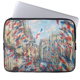 Claude Monet - La Rue Montorgueil - Parijs Laptop Sleeve