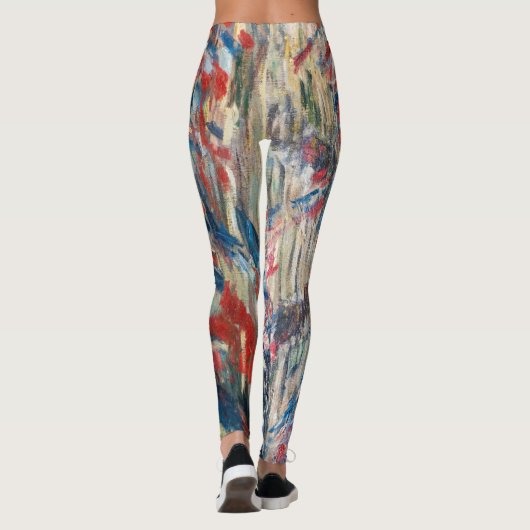 Claude Monet - La Rue Montorgueil - Parijs Leggings (Achterkant)
