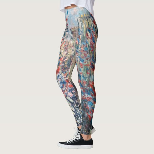 Claude Monet - La Rue Montorgueil - Parijs Leggings (Links)