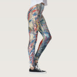 Claude Monet - La Rue Montorgueil - Parijs Leggings<br><div class="desc">La Rue Montorgueil a Paris fete du 30 juin 1878. Door Claude Monet in 1878.</div>