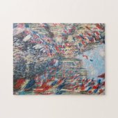 Claude Monet - La Rue Montorgueil - Parijs Legpuzzel (Horizontaal)