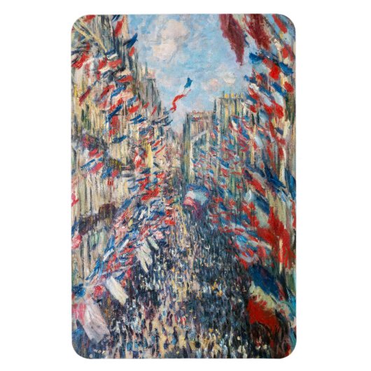 Claude Monet - La Rue Montorgueil - Parijs Magneet (Verticaal)