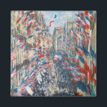Claude Monet - La Rue Montorgueil - Parijs Magneet<br><div class="desc">La Rue Montorgueil à Paris fete du 30 juin 1878. Door Claude Monet in 1878.</div>