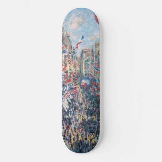 Claude Monet - La Rue Montorgueil - Parijs Persoonlijk Skateboard (Voorkant)