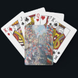 Claude Monet - La Rue Montorgueil - Parijs Pokerkaarten<br><div class="desc">La Rue Montorgueil a Paris fete du 30 juin 1878. Door Claude Monet in 1878.</div>