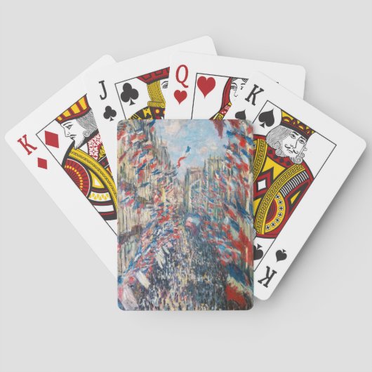 Claude Monet - La Rue Montorgueil - Parijs Pokerkaarten (Achterkant)