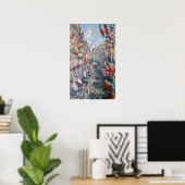 Claude Monet - La Rue Montorgueil - Parijs Poster (Thuiskantoor)