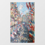 Claude Monet - La Rue Montorgueil - Parijs Raamsticker<br><div class="desc">La Rue Montorgueil à Paris fete du 30 juin 1878. Door Claude Monet in 1878.</div>