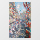 Claude Monet - La Rue Montorgueil - Parijs Raamsticker<br><div class="desc">La Rue Montorgueil à Paris fete du 30 juin 1878. Door Claude Monet in 1878.</div>