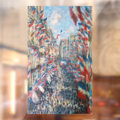 Claude Monet - La Rue Montorgueil - Parijs Raamsticker (Vel 2)