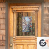 Claude Monet - La Rue Montorgueil - Parijs Raamsticker (Huis Deur)