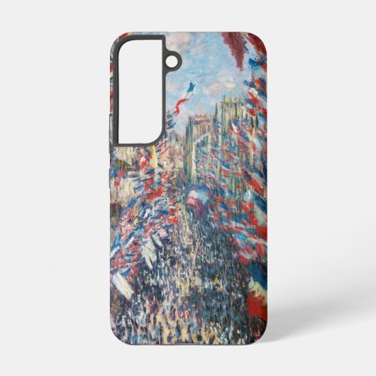Claude Monet - La Rue Montorgueil - Parijs Samsung Galaxy Hoesje (Achterkant)