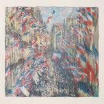 Claude Monet - La Rue Montorgueil - Parijs Sjaal<br><div class="desc">La Rue Montorgueil a Paris fete du 30 juin 1878. Door Claude Monet in 1878.</div>